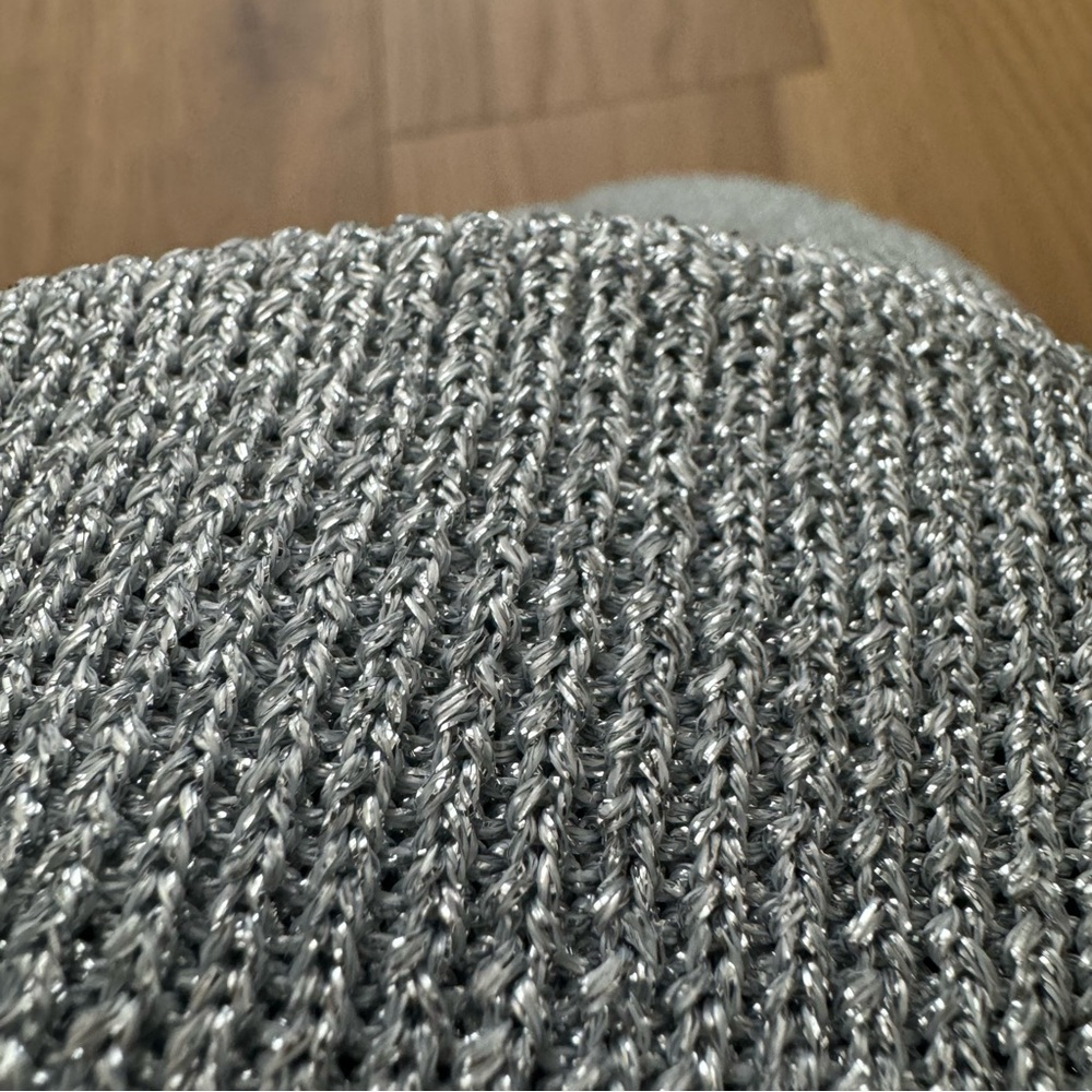 NWT Anthropology sparkle beanie in silver! - Picture 4 of 7
